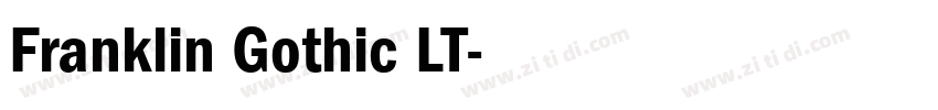 Franklin Gothic LT字体转换